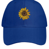 Women's Sunflower Print Cotton Fit Adjustable Hat