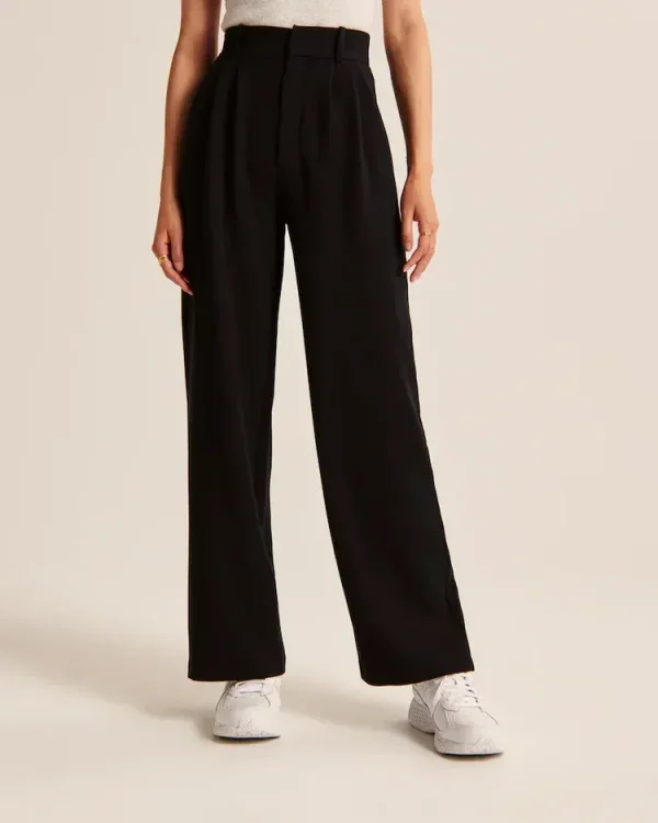 WOMEN'S EFFORTLESS TAILORED WIDE LEG PANTS
