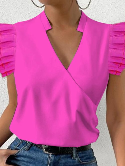 11-b83dc275-9d15-4da0-aca1-04dadf33e7b4-1 Showy Rose Red Plain Top