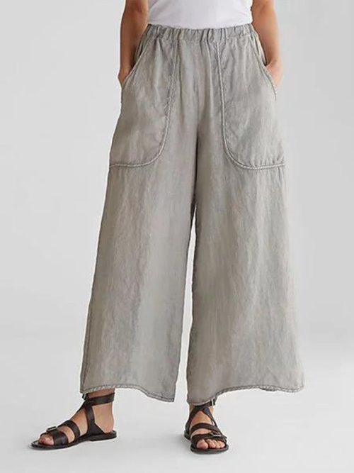 2-jpg-1553221559596-1 Casual Plain Pockets Linen Pants
