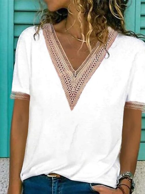 Comfy Short Sleeve Print Top