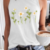 34c822c9987d167dc01bfd874d27bc5a-1 Women's Cute Wildflower Casual Daisy Crew Neck Tank Top