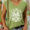 Women’s Every Day Is Self-Care Day Good Vibes Cotton Tank Top