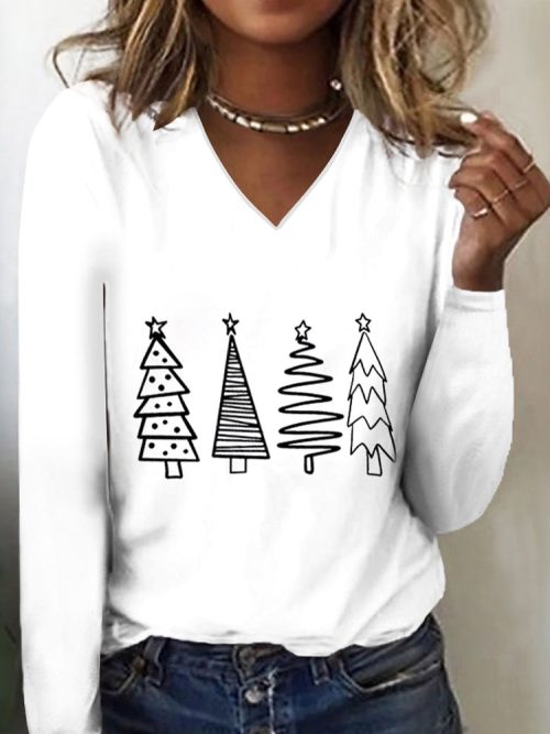 Comfy Long Sleeve Print Top