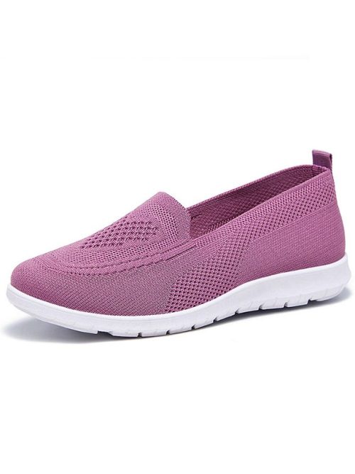 54549b59b2ddf492f17943127572e747-1 Women's Plain Fly Woven Shoes