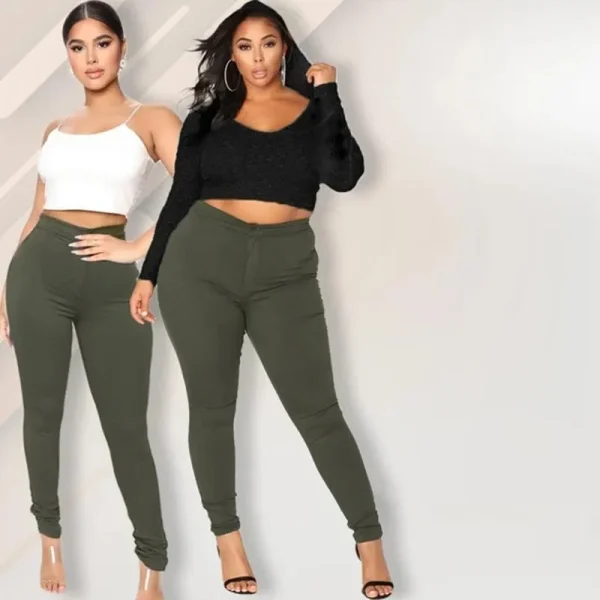 6-9-1 HIGH-RISE STRETCH PLUS SIZE JEANS
