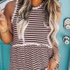 7c95755f17fc673907af305513add088-1 Striped Print Lace Paneled Tank Top