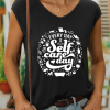 Women’s Every Day Is Self-Care Day Good Vibes Cotton Tank Top
