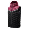 Color-blocked padded vest with a hat, short style, and added cotton.