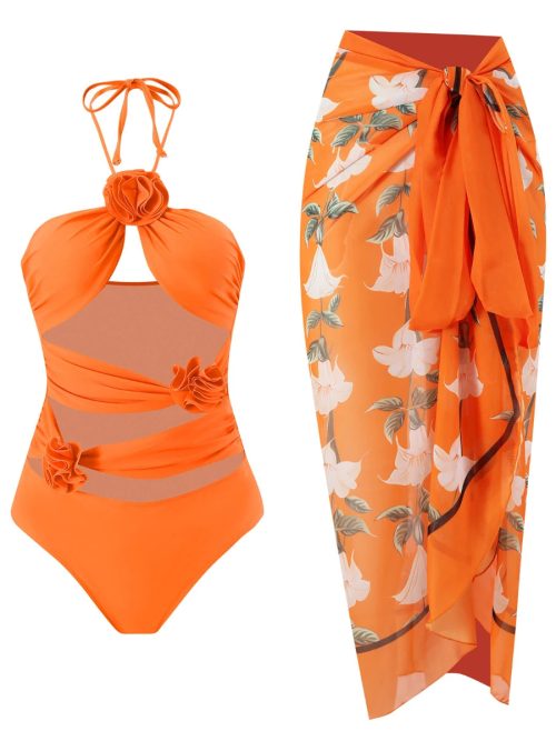 Women Printed Summer Two-Piece Swimwear Suit Beachwear/1-1-1-1