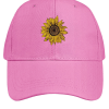 Women's Sunflower Print Cotton Fit Adjustable Hat