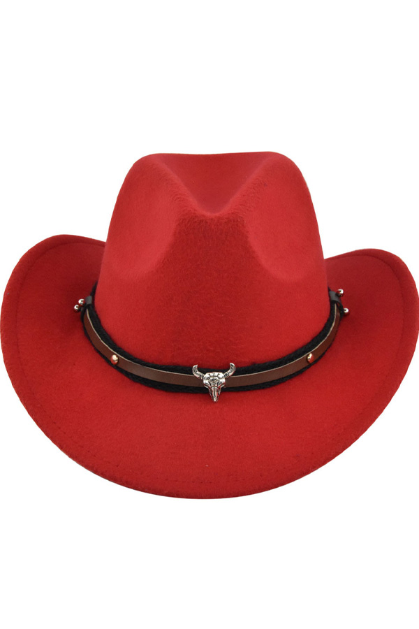 b26136fd8eaa4d0235c2fe27deac7714-1 Metal Bull Skull Cowboy Hat