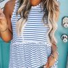 be4601631220a47a3f0b7639e4c8d6c7-1 Striped Print Lace Paneled Tank Top