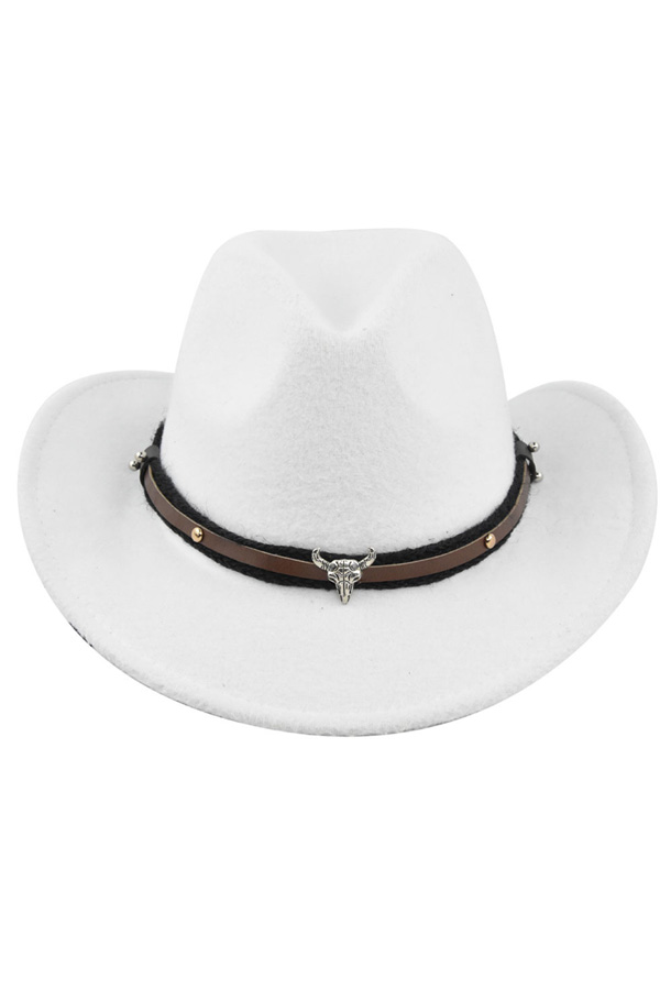c58aadad418d1d4f7c13b61bca920631-1 Metal Bull Skull Cowboy Hat