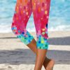 Vacation Abstract Tight Leggings