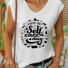 Women’s Every Day Is Self-Care Day Good Vibes Cotton Tank Top
