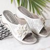 Women's Wedge Heel Fish Mouth Cutout Flower Casual Sandals