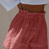 Women's Wide Leg Shorts Faux Linen White Red Blue Fashion Casual Daily Wide Leg Short Comfort Plain S M L XL 2XL