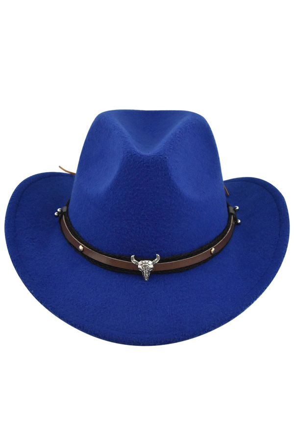 f335b738fb7860c8bfbe7f94d78e5830-1 Metal Bull Skull Cowboy Hat