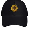 Women's Sunflower Print Cotton Fit Adjustable Hat