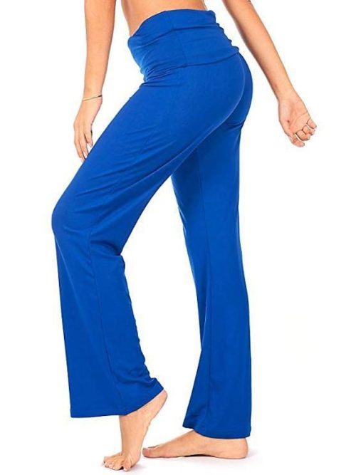 ipdxul1683006707553-1 Women's Wide Leg Flared Pants Pants Trousers Black Pink Red Fashion Casual Daily Wide Leg Full Length Comfort Plain S M L XL