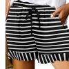 ixmpcg1683192347169-1 Women's Wide Leg Shorts Black White Pink Fashion Basic Holiday Weekend Ruffle Side Pockets Micro-elastic Short Comfort Floral S M L XL 2XL