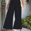 kzurhh1683006706340-1 Women's Wide Leg Pants Trousers Palazzo Pants Cotton Navy Black White Fashion Basic Vacation Beach Baggy High Cut Micro-elastic Ankle-Length Comfort Plain S M L XL 2XL