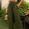 lnhwfv1682573097831-1 Women's Wide Leg Pants Trousers Black Army Green Navy Blue Casual Daily Casual Daily Side Pockets Wide Leg Full Length Comfort Plain S M L XL 2XL