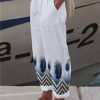 rleaoj1683787545638-1 Women's Pants Trousers Faux Linen Black White Yellow Fashion Casual Weekend Side Pockets Full Length Comfort Geometric S M L XL XXL
